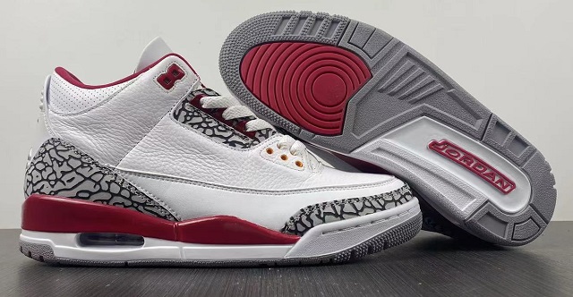 Air Jordan Retro 3 III SuperA Cardinal Red